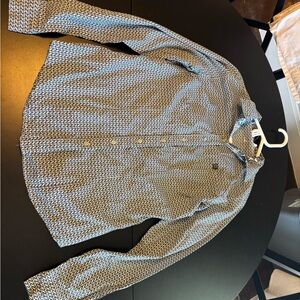 Patterned Button-Up Shirt